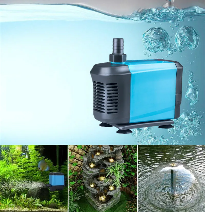 20/40/55/65W Submersible Aquarium Water Pump Powerful Aquarium Fountain