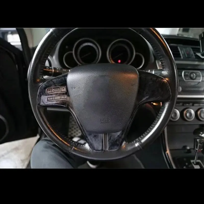 Для Mazda6 2009 2015 2 шт. чехол для рулевого колеса автомобиля из АБС пластика