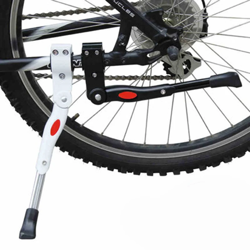 2016 High Quality Adjule Bike Side Kickstand Stand Road Mtb 2016 High Quality Adjule Bike Side Kickstand Stand Road Mtb Mountain Bicycle Black White Cycling Foot Brace Free Shipping