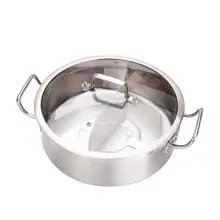 304 Нержавеющая сталь Горячая супница кастрюля для индукционной плиты специальное утолщение сябу-сябу двух-вкус Нержавеющая сталь горшок