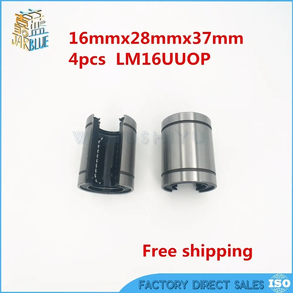 4pcs/lot Free shipping LM16UUOP 16mm Linear bearings Open Type CNC Linear Bushing LM16OP afbeelding