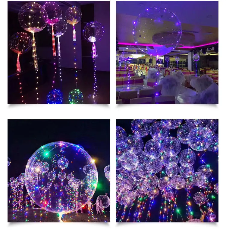Romantic Christmas Balloon Light LED Wave Ball Fashion Fairy Light