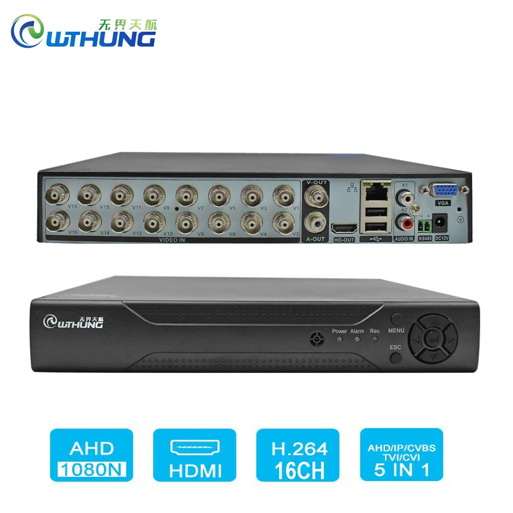 16 Channels HD H.264 Hybrid Security DVR//NVR TVI//960//IP//Cloud//Audio//Mobile