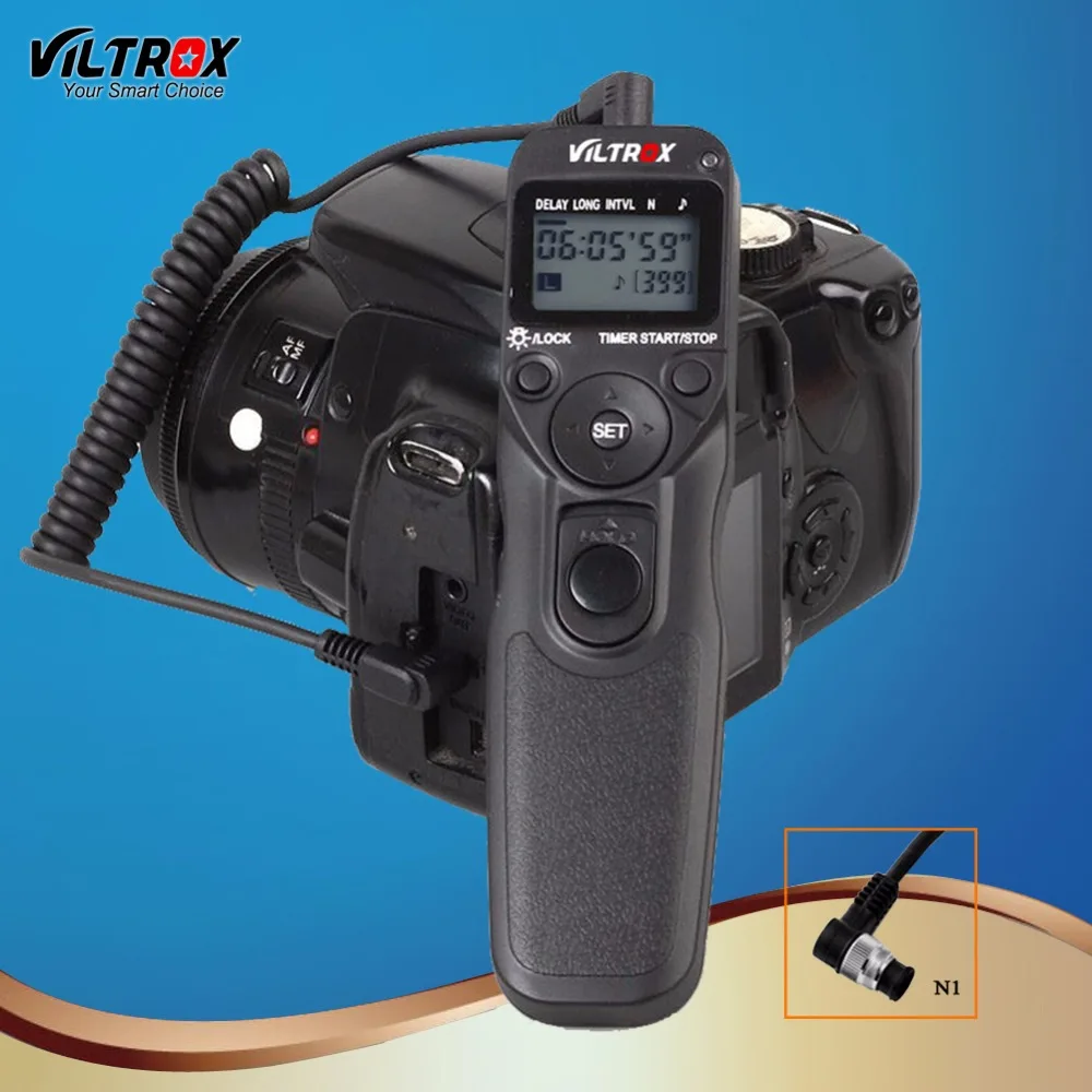 Viltrox MC-N1 LCD Timer Shutter Release Remote Control Wire for Camera Nikon D850 D5 D500 D810A D810 D800 D800E D700D D300 DSLR Viltrox MC-N1 LCD Timer Shutter Release Remote Control Wire for Camera Nikon D850 D5 D500 D810A D810 D800 D800E D700D D300 DSLR