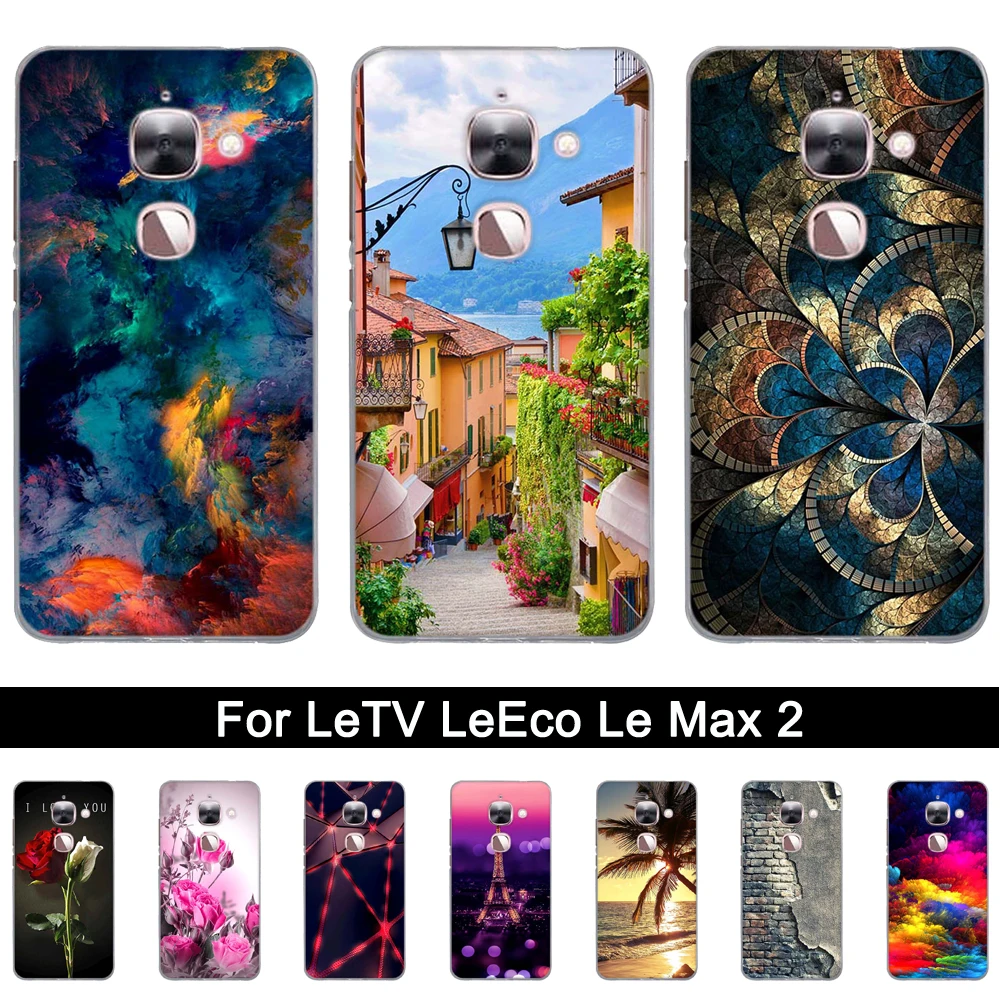 Чехол из ТПУ для LeTV LeEco Le Max 2 мягкий силиконовый чехол накладка телефона с принтом