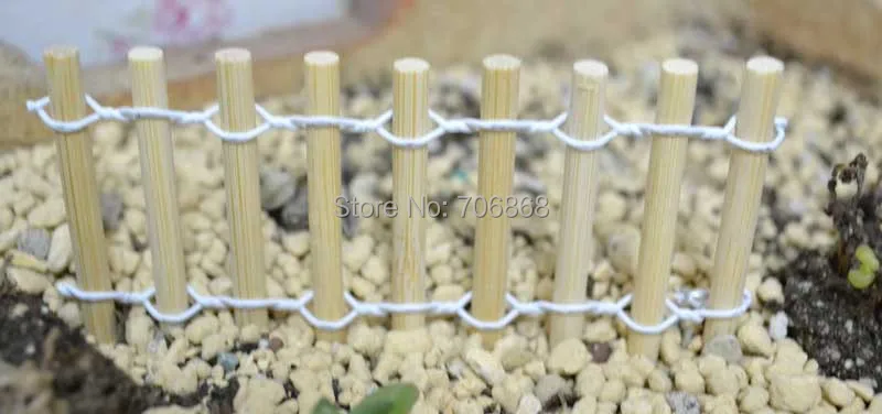 

Pack of 10 pcs Fairy garden Fairy door supplies artificial wooden fence
