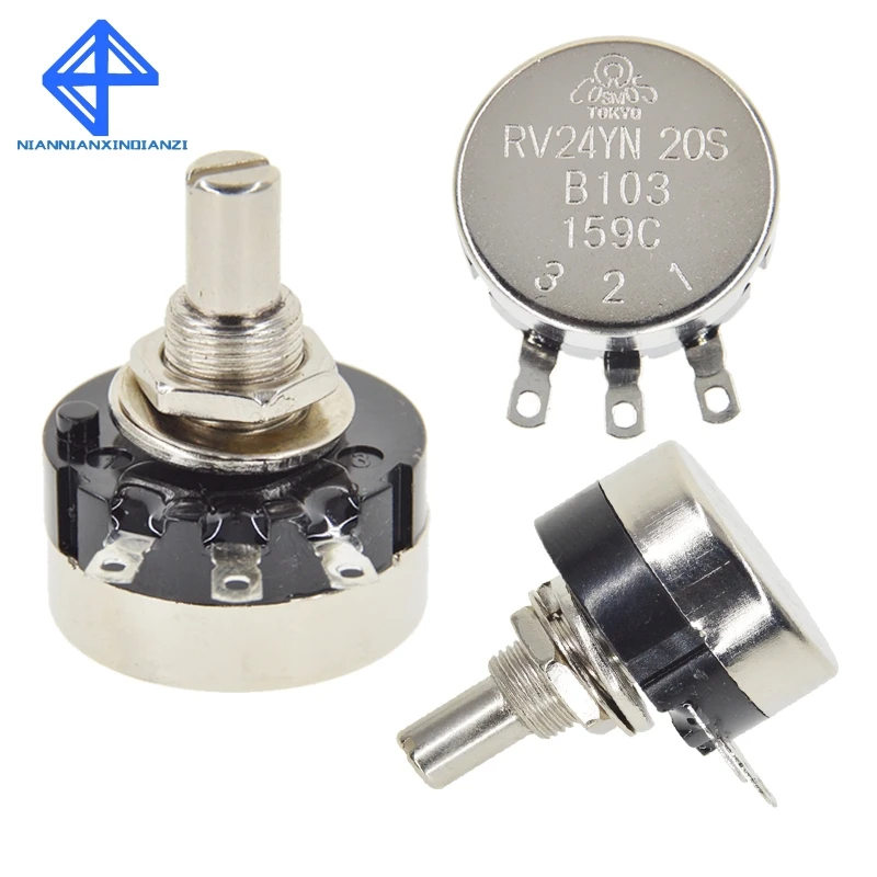 

New Potentiometer Knob Rotary Encoder Potenciometro Free Shipping Rv24yn20s B105 1m Ohm Potentiometer