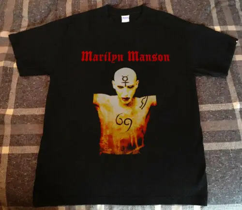 

REPRINT- Vintage Marilyn Manson t shirt rob zombie napalm death slayer NIN gwar
