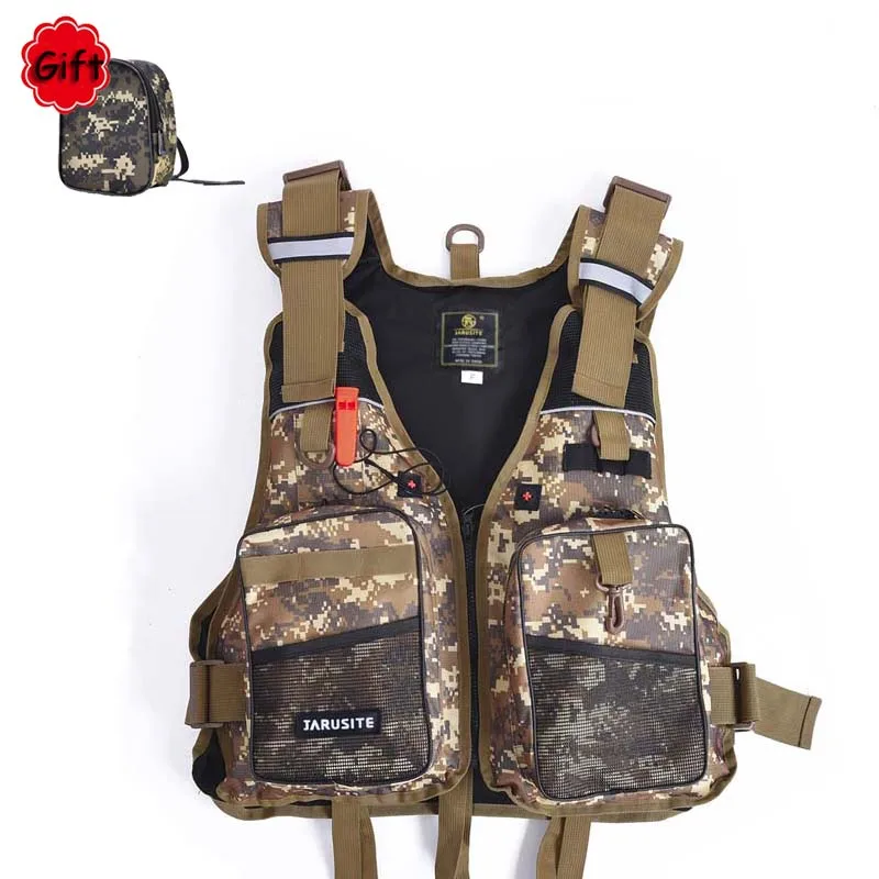 

Men Women Fishing Vest Life Jacket Multifunctional Multi-pocket Fishing Clothing Breathable Fishing Tackle Flotation Vest