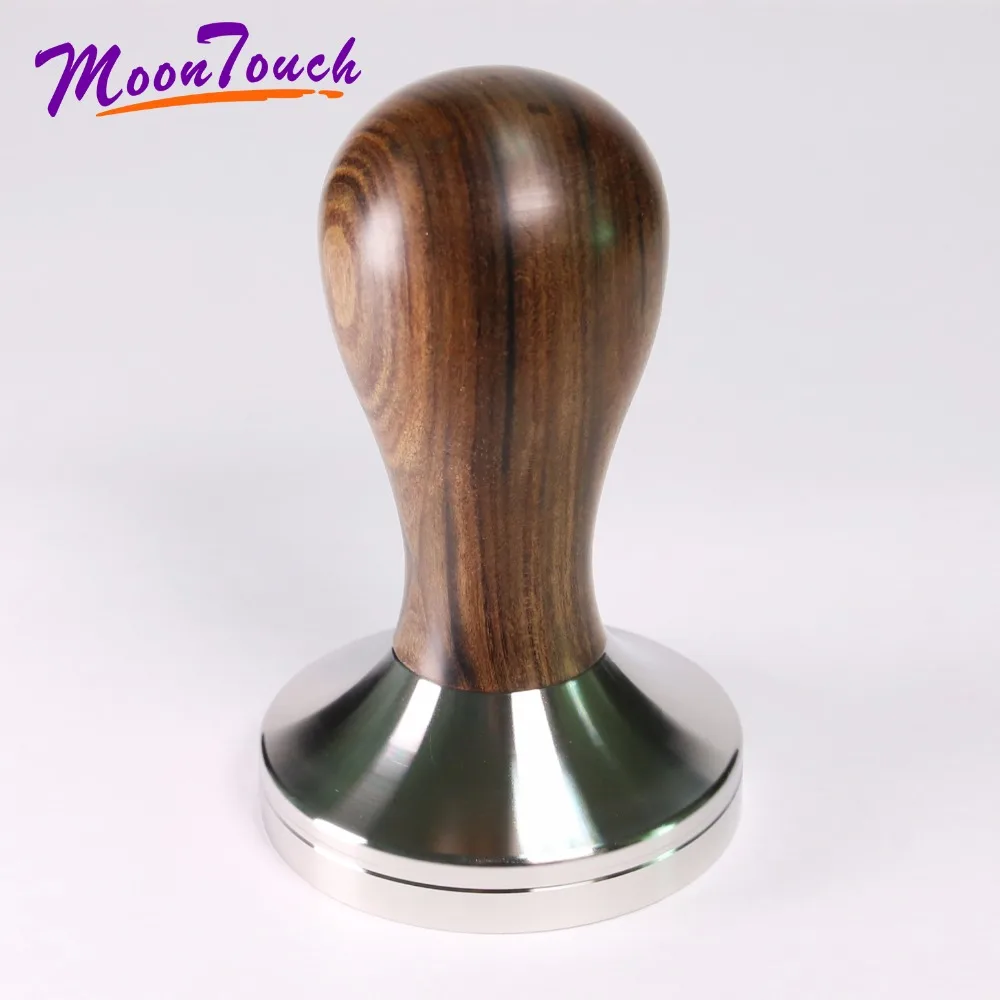 304 Stainless Steel Coffee Tamper Chacate Preto Wood Handle Coffee Powder Hammer 41/49/51/53/57/57.5/58/58.35mm Cafe Accessories 304 Stainless Steel Coffee Tamper Chacate Preto Wood Handle Coffee Powder Hammer 41/49/51/53/57/57.5/58/58.35mm Cafe Accessories