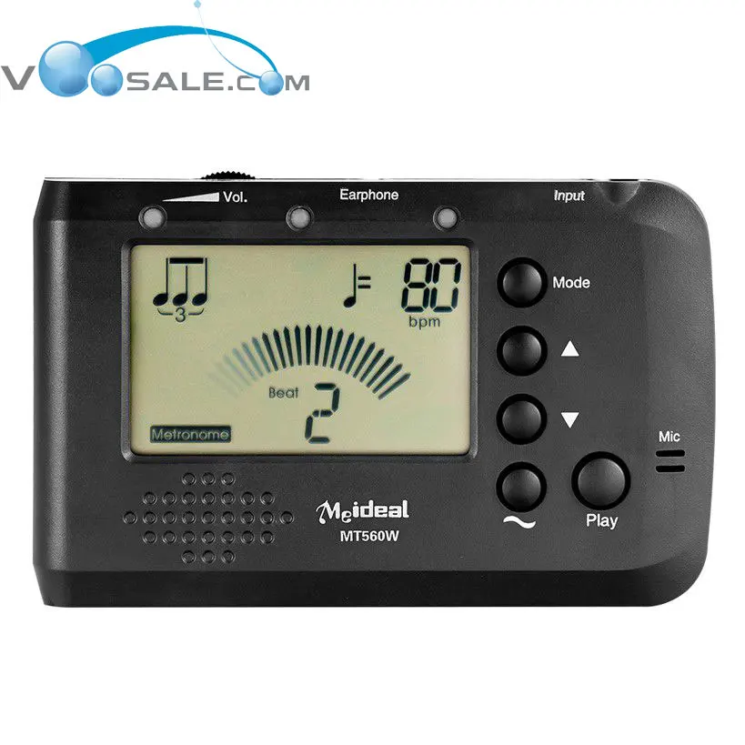 MT560W Metronome Tuner Tone Generator LCD With Digital Needle Style