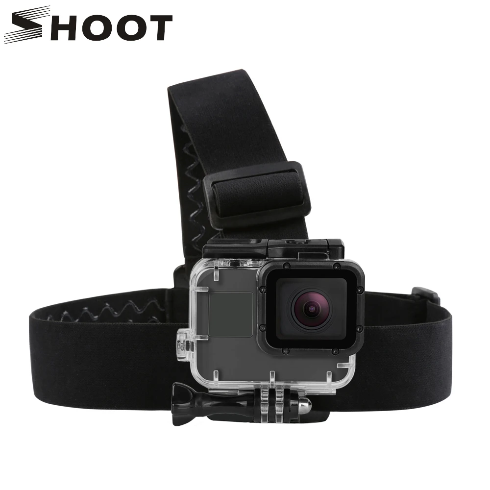 

SHOOT Action Camera Elastic Harness Head Strap for GoPro Hero 6 5 4 Eken H9 H9r Xiaomi Yi 4K Sjcam Sj4000 Go Pro Hero Accessory