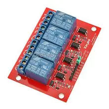 5V 4 Channel High Level Trigger Relay Module for Arduino (Works with Official Arduino Boards)