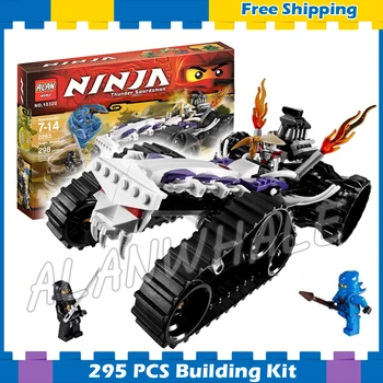 

295pcs Bela 9732 New Ninja Turbo Shredder Building Blocks Model Toys Spinjitzu Dojo Compatible With Lago