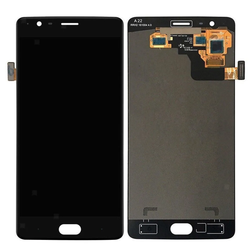 Для One Plus 3 три оригинальные ЖК-дисплей с сенсорным экраном дигитайзер сборка Repacement запчасти 10 шт./партия