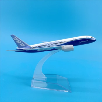 

16cm Prototype Boeing 787 Airline Plane Model B787 Alloy Model Aviation Aircraft Airplane Airbus Flying Model Stand Craft 1:400