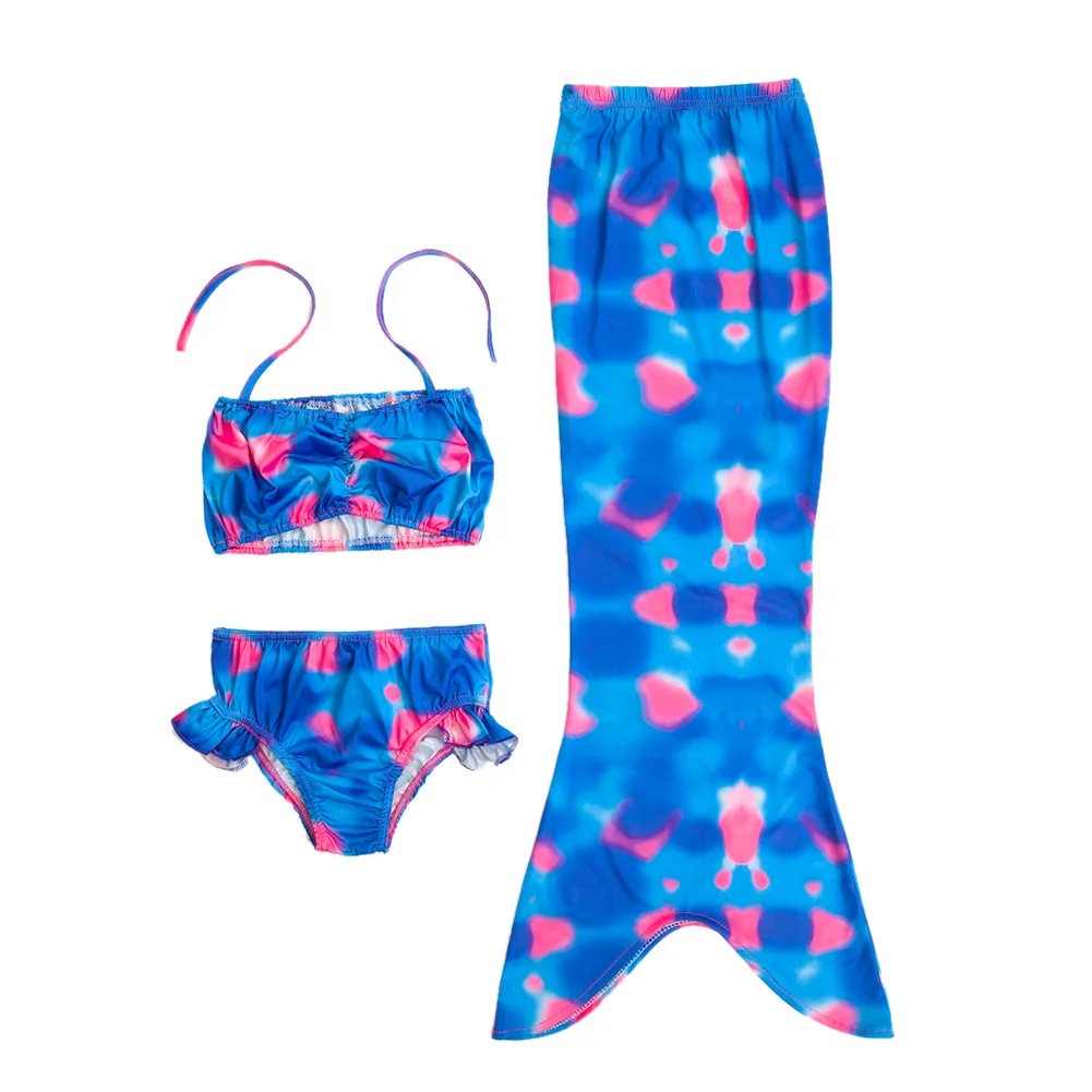 3PCS Girl Kids Mermaid Tail Swimmable Bikini Set Bathing Suit Fancy Cosplay Costume 3PCS Girl Kids Mermaid Tail Swimmable Bikini Set Bathing Suit Fancy Cosplay Costume
