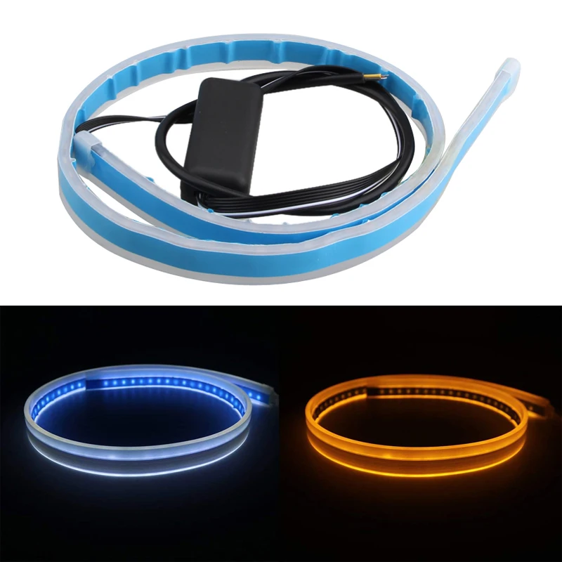 2 шт. X 60 см 10 Вт 3014SMD светодиодные переключаемые задние фары последовательные DRL