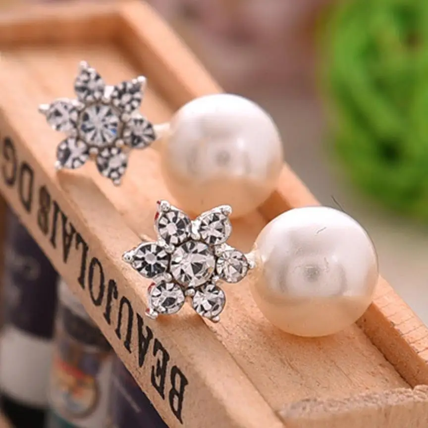 

Classical Women Charm Jewelry Earrings Pair Snowflake Stylish Crystal Earring Jewelry Ornaments Exquisite Jewelries Oorbellen