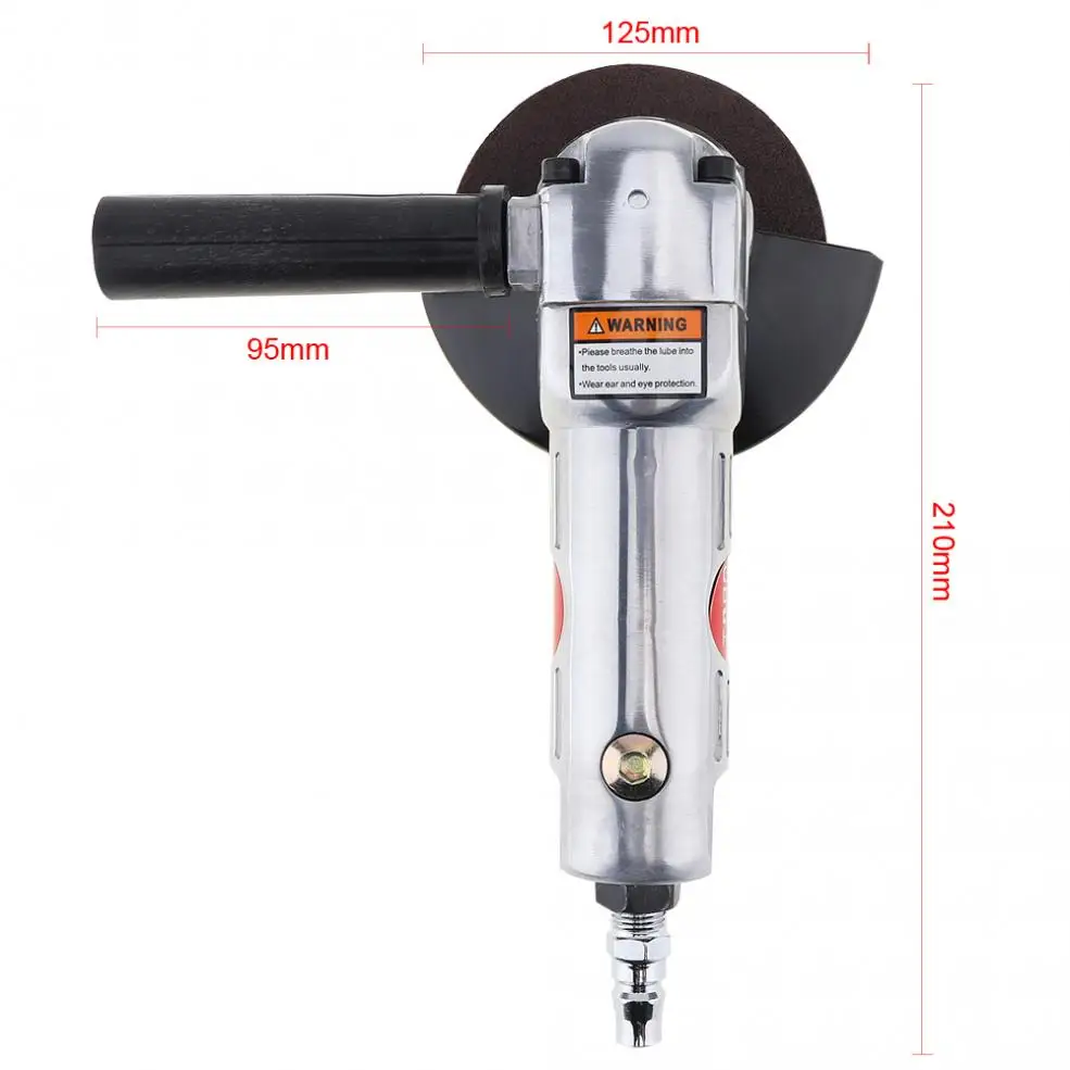 4 Inch Pneumatic Polisher Air Angle Grinder Mini High-speed Sliver/Blue for Machine Polished / Grinding / Cutting Pneumatic Tool 2