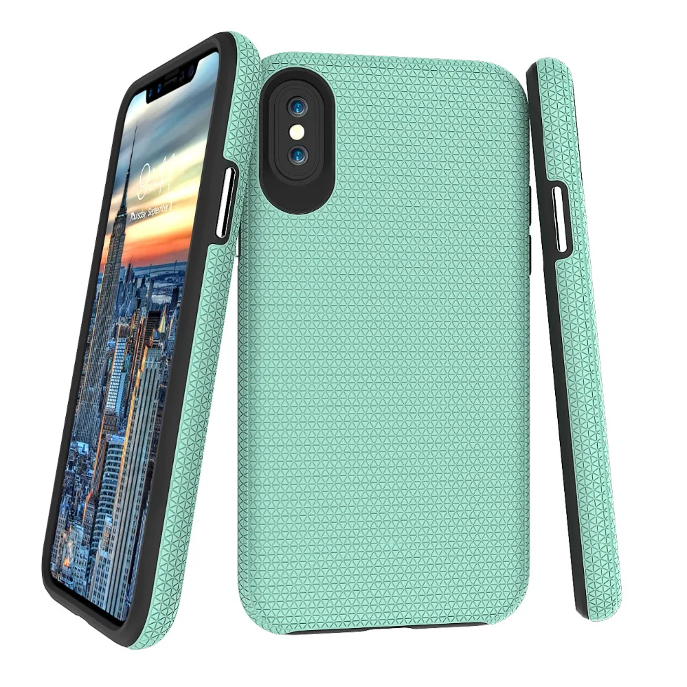 

PC Shell Case for iPhone X XS Max XR Phone Case Carbon Soft Silicone Back Cover for iPhone 6 6S 7 8 Plus Capa Coque