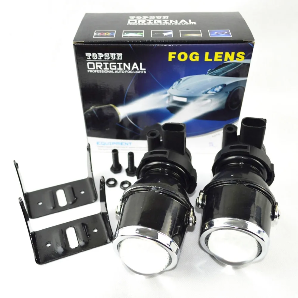 

Safego 35W fog lamp bulbs car fog light Projector Lens xenon H3 fog lights for Car auto Headlight xenon hid projector lens kit