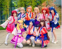 LoveLive солнце Aqours ханамару Канан рубиновый Yoshiko Riko Chika Dia Watanabe Mari Mijyuku Mijuku DREAMER косплэй костюм