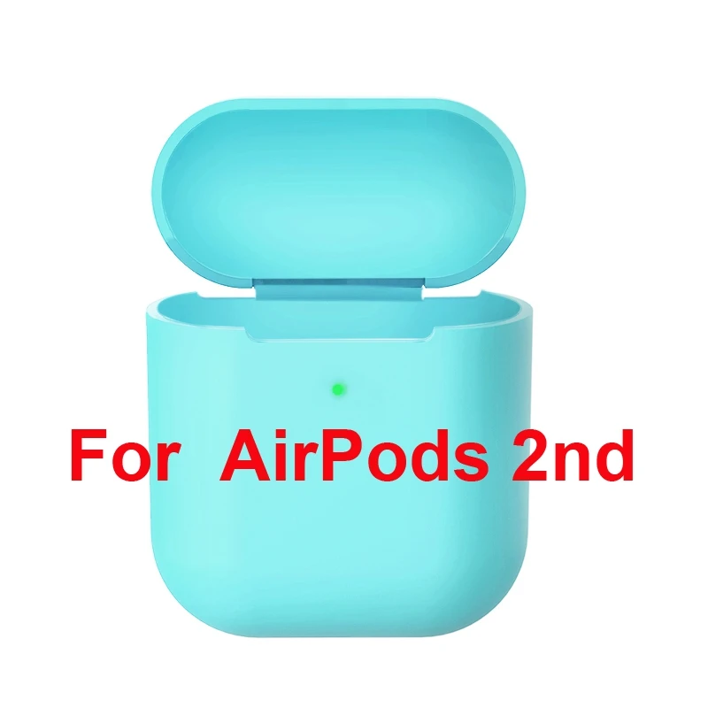 ТПУ силиконовый Bluetooth беспроводной чехол для наушников для AirPods 1 защитный чехол Аксессуары для Apple AirPods 2-й зарядной коробки - Цвет: 03