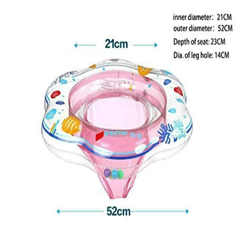 Swimming Baby Accessories Seat Ring Tube Baby Double Airbags Floating PVC Inflatable Baby Swim Float Seat Swimming Safety Circle
