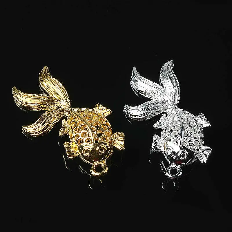 

Gold Silver Goldfish Charms Pendants Diy For Jewelry Making And Crafting Supplies Earrings And Necklaces Hand Made Accessories