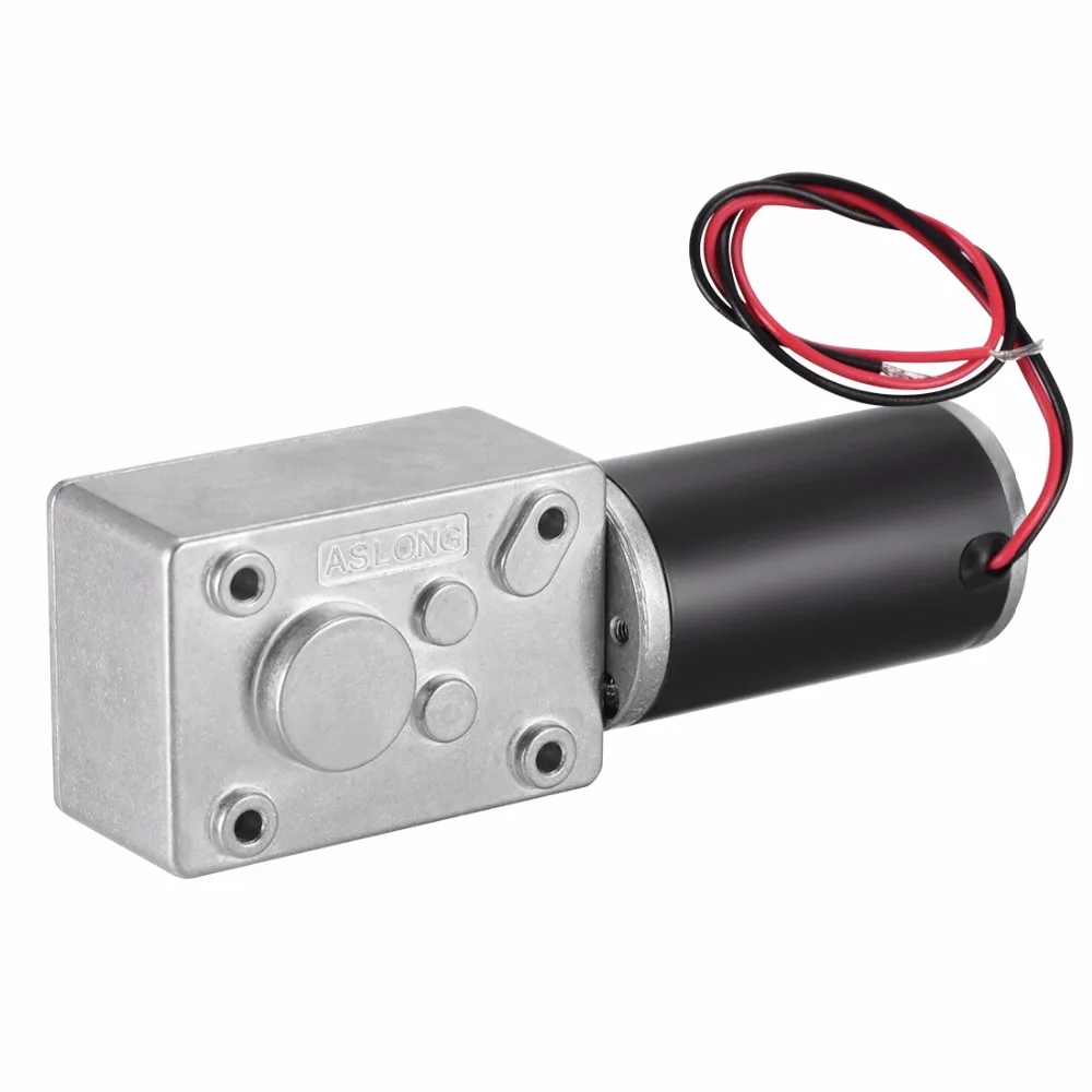 

Uxcell 1Pcs DC 12V 25-27RPM 20kg-cm 8mm Shaft High Torque Worm Gear Motor Speed Reduce Turbine Electric Gearbox Motor JSX31ZY