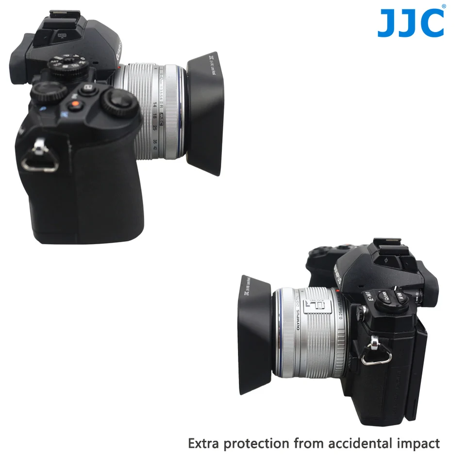 LHOOQ セット JJC LH-40 Square Lens Hood Compatible with Olympus M.Zuiko Digita