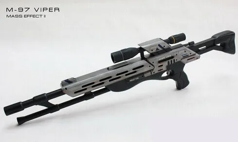 Mass Effect 2 M-97 Viper Снайпер Rifle1: 1 шкала 3D Бумага модель ручной работы DIY Детская игрушка для Косплэй