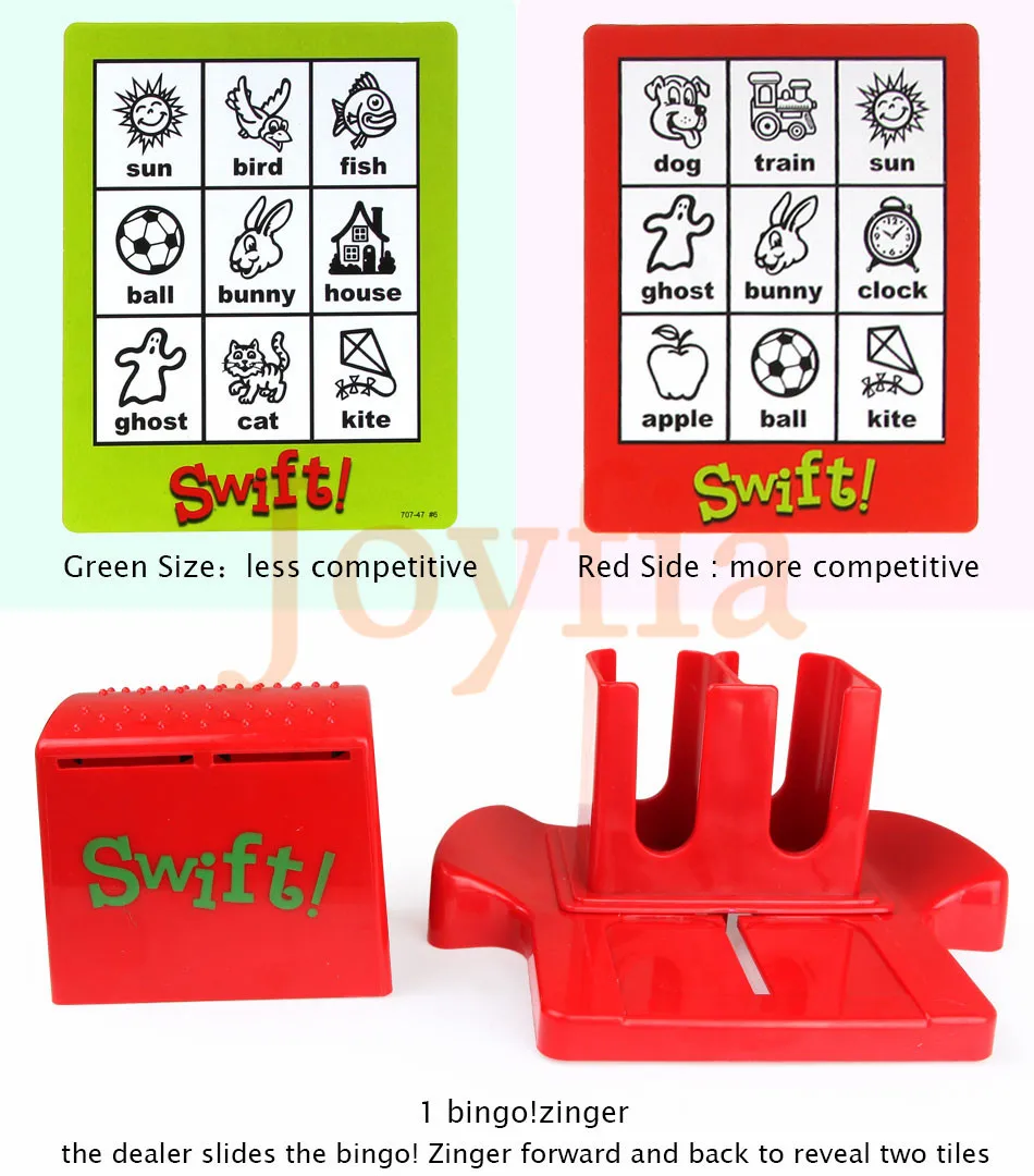 Дети Свифт бинго настольная игра обучение английские слова карты английское слово картина головоломка подходящая игра Развивающие игрушки для детей>