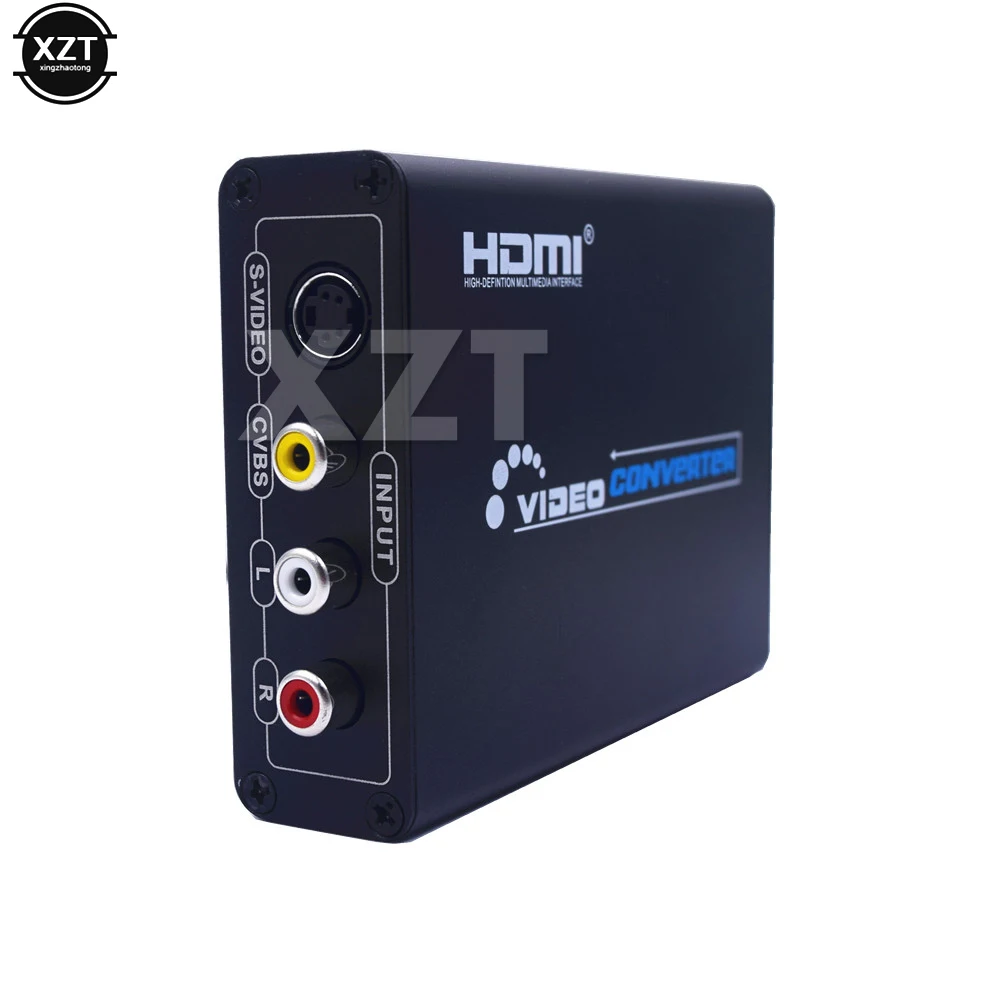 Конвертер CVBS AV S Video 1 шт. Аудио HDMI в видео + композитный переключатель адаптер Upscaler
