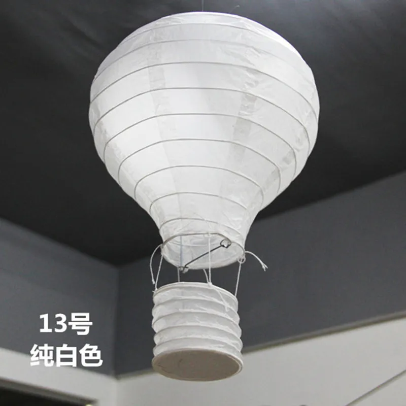 Us 2 54 15 Off 12 30cm White Rainbow Hot Air Balloon Paper Lantern Kid Wedding Decoration Children S Bedroom Hanging Birthday Party Decoration In