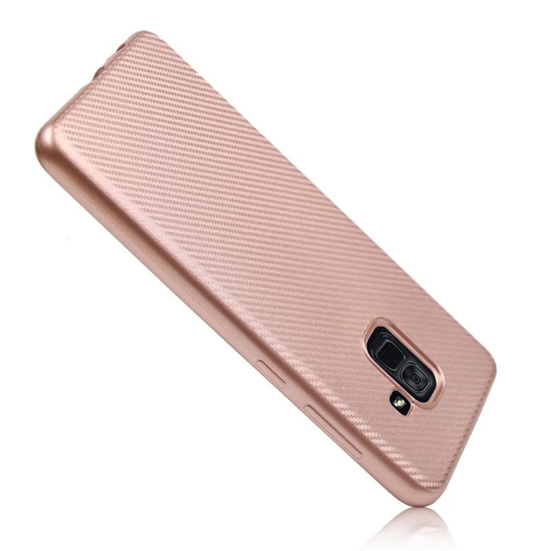 carbon fiber silicone case samsung galaxy a8 2018 A530F (7)