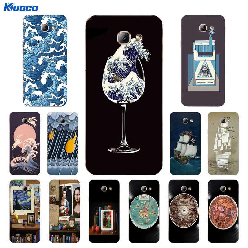 For Samsung Galaxy A8 2016 Shell for J5 2015 / 2017 Case J500 J510 J530 Cover Soft TPU Classical Printing Coque |