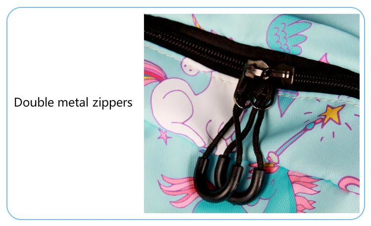 WINNER School Backpack Cartoon Rainbow Unicorn Design Water Repellent Backpack For Teenager Girls School Bags Mochila (12)