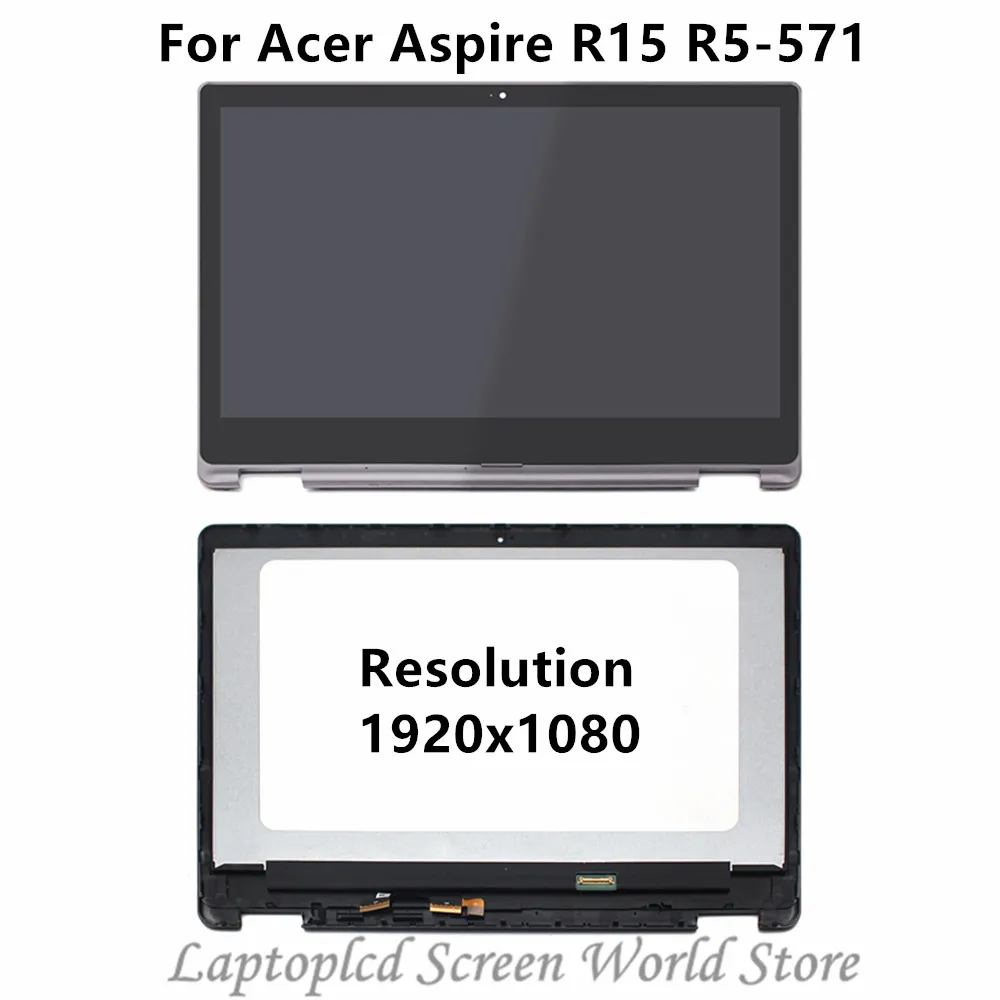 FTDLCD 15 6 LCD TouchScreen Digitizer Assembly with Bezel For font b Acer b font Aspire