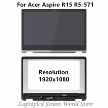 FTDLCD 15.6” LCD TouchScreen Digitizer Assembly with Bezel For Acer Aspire R15 R5-571T-59DC 571T-78EN 571TG-78G8 571TG-71N9