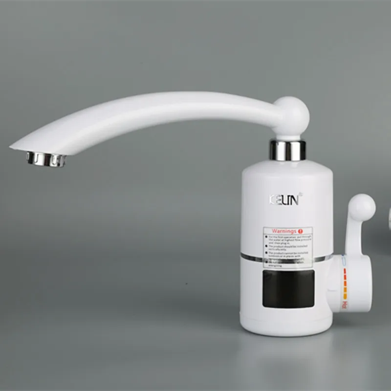 Светодиодный дисплей электрический водонагреватель горячей воды, кухня смеситель, горячая вода мгновенный кран
