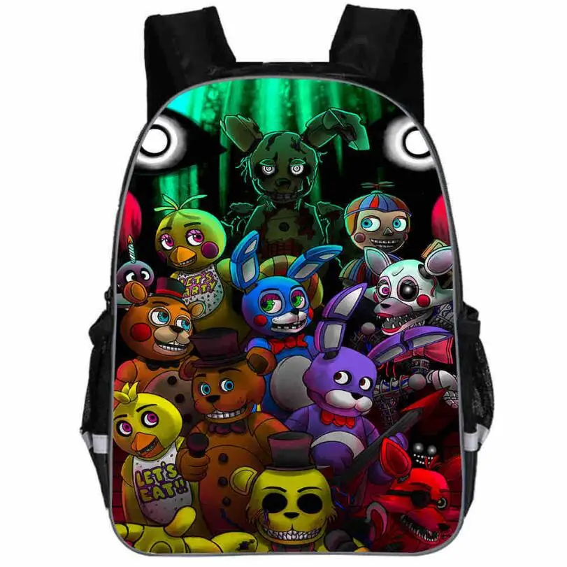 Baratos Cinco noches en la mochila de las mujeres de la mochila de los hombres de la Escuela de FNAF bolso de los niños de la mochila de los niños del adolescente cinco noches en el libro de los niños bolsas