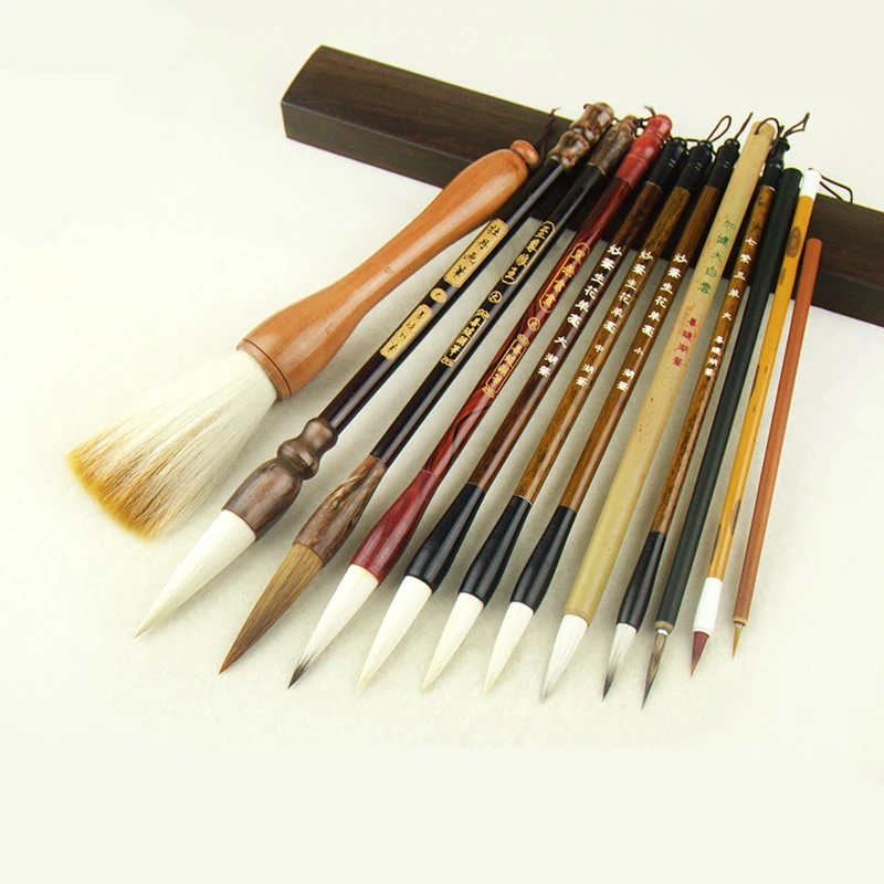 Paisagem das Montanhas Profissional Conjunto Pintura Caligrafia Caneta Pincel Grande Médio Pequeno Regular Script Escrito Escovas 12 Pcs 1 2 Montanhas Pintura Caligrafia Caneta Pincel Grande Médio