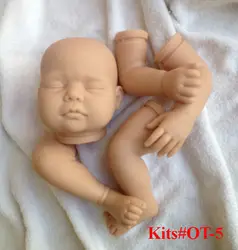 21 дюймов DIY девушка винилсиликоновых Reborn Baby Doll комплект неокрашенной пустой кукла комплект Игрушечные лошадки для детей, мягкие виниловые