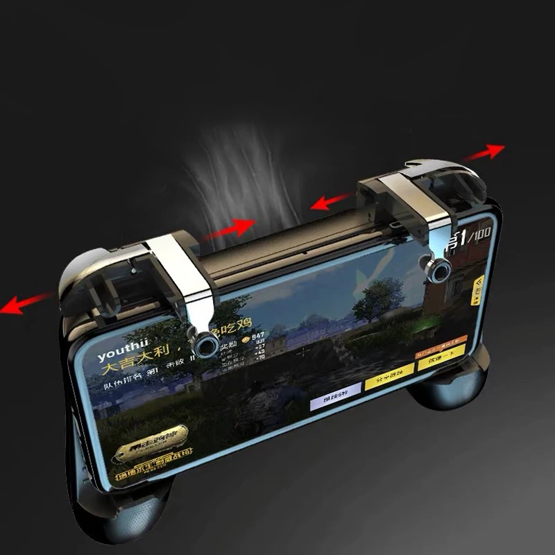  Mobile Game Controller PUBG Gamepad Trigger Aim Button L1R1 Shooter Joystick For IPhone Gaming Pad 