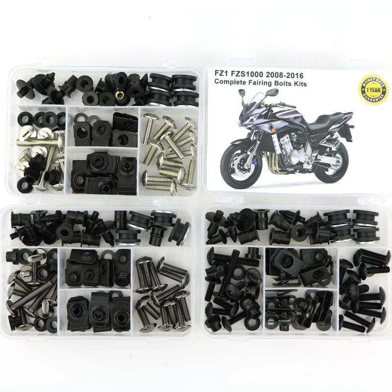 Полный комплект обтекателей для Yamaha FZ1 FZS1000 Fazer 2008-2016 болты капота с боковым
