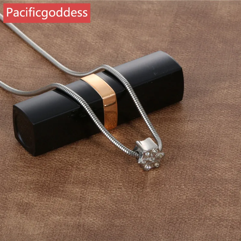 

pacificgoddess TOP SALE Silver Charm snake chain necklace Beads trendy sharp Women Wedding free ship