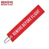 Remove Before Flight Key Chain Embroidery Keychain for Aviation Gifts Red Key Fob Motorcycle Car Key Ring Chaveiro 5PCS/LOT ► Photo 3/6