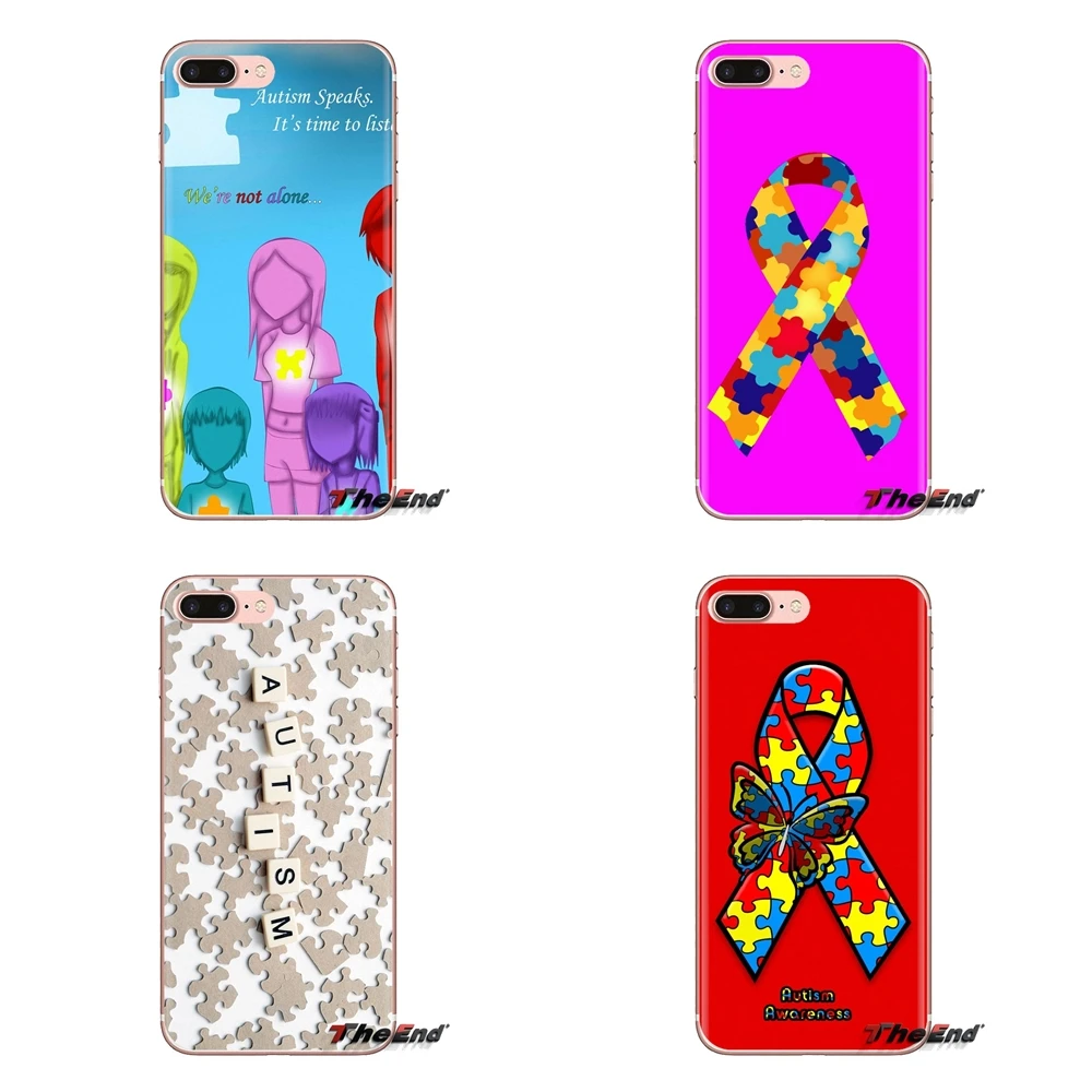 Силиконовый чехол для iPod Touch Apple iPhone 4 4S 5 5S SE 5C 6 6S 7 8 X XR XS Plus MAX Puzzle National authism Information |